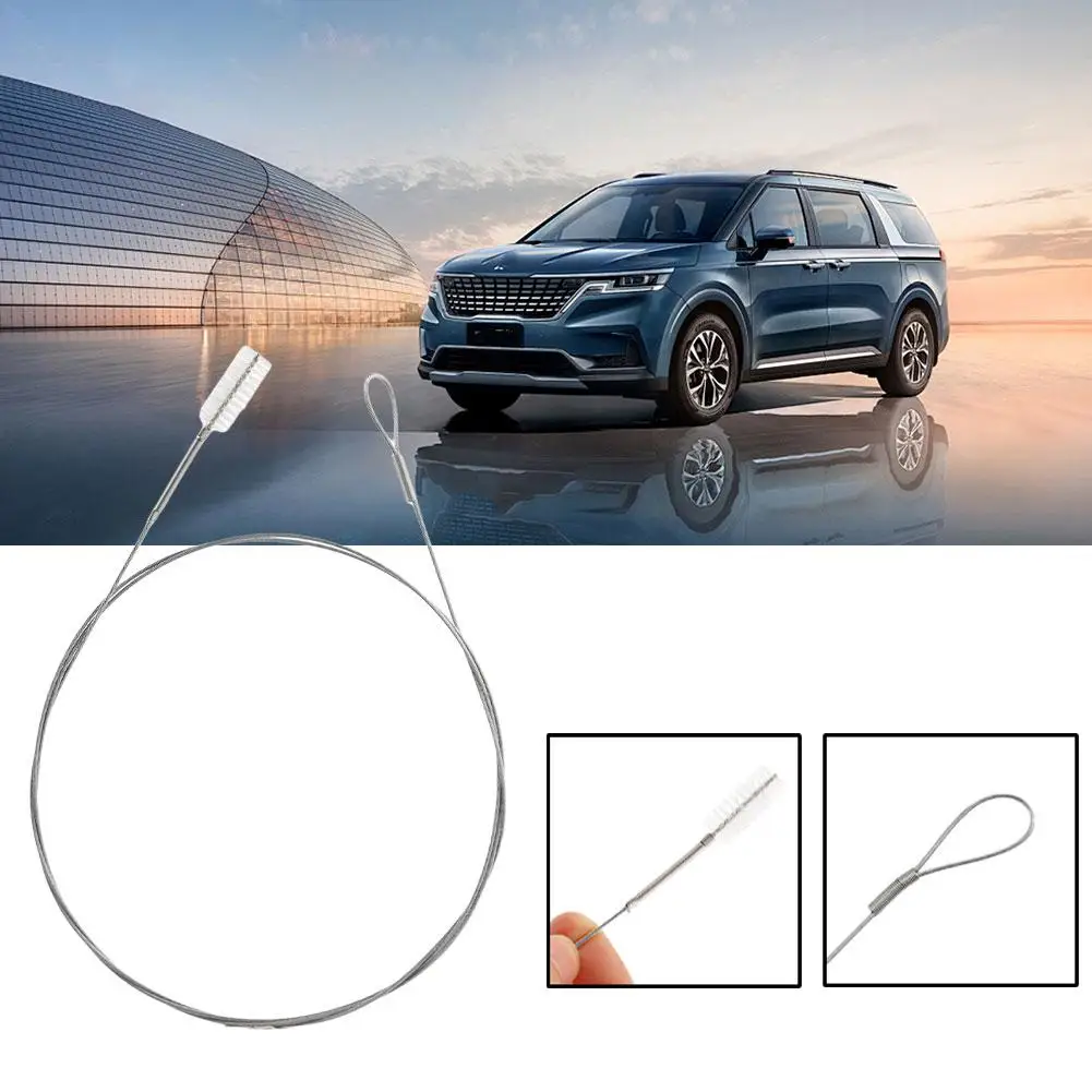 1.5m Car Drain Dredge Cleaning Scrub Brush Auto Sunroof Hoses Cleaning Car Long Detailing Tool Accessories R8A4