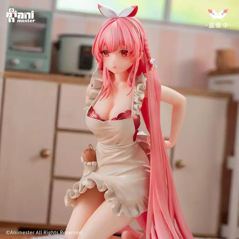 

AniMester White Rabbit Rosu Apron Ver. Soft Rubber Bread Rabbit&Double Flash Magnetic Refrigerator Sticker 1/7 Handmade