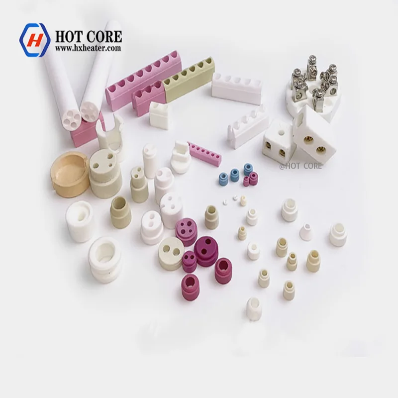 Hot core ceramic insulators for heater elements