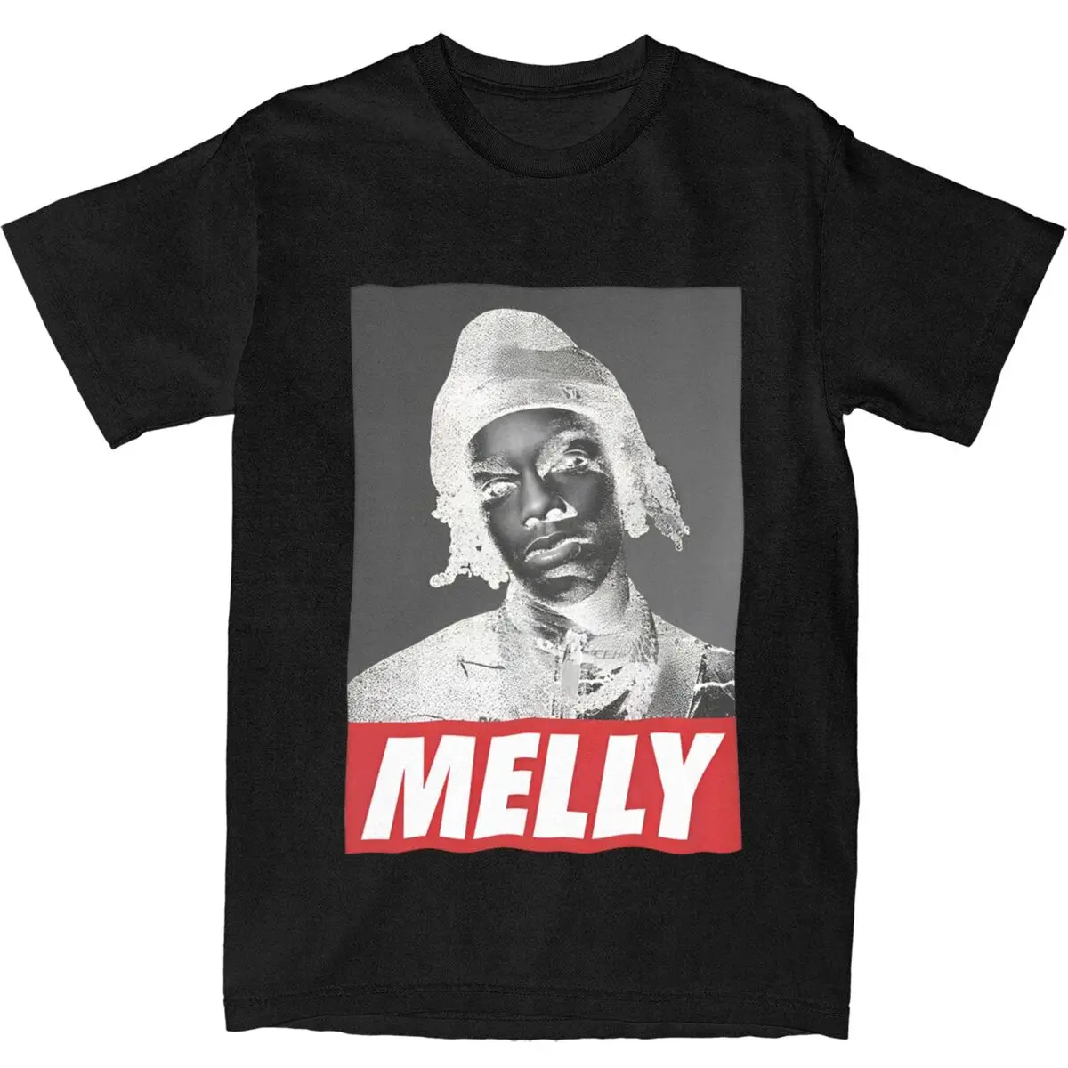 Men Women's Ynw Music Melly Shirt 100% Cotton Graphic Printed T-Shirt Rock Hip Hop Top Clothing