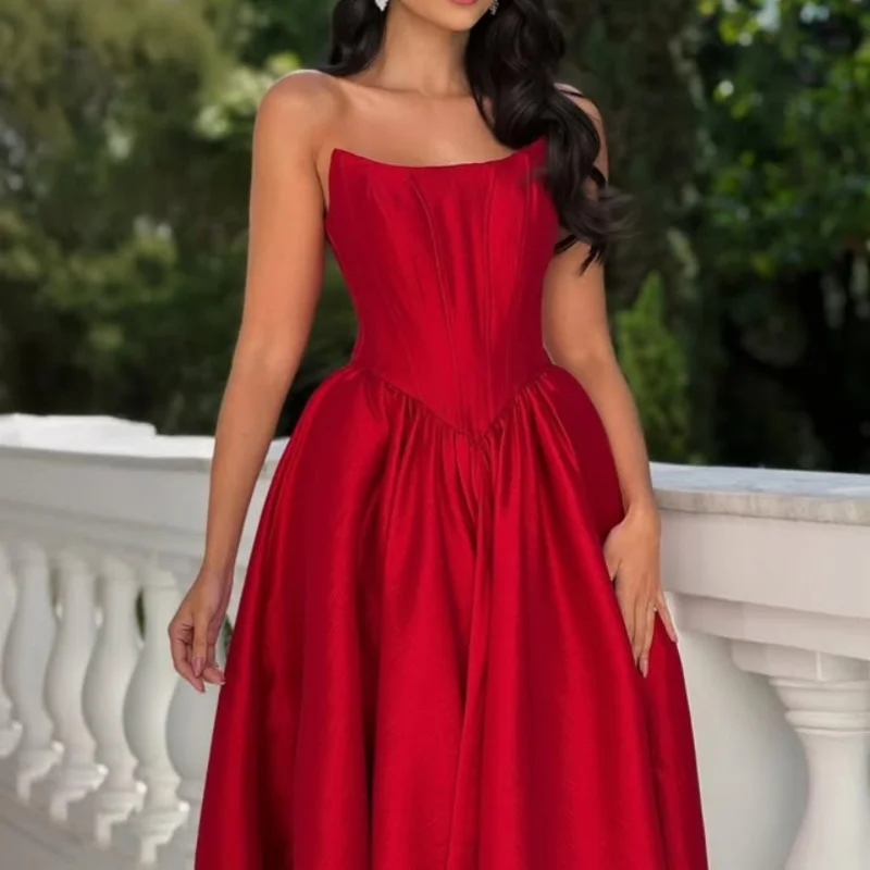 

Customized Red Wedding Dresses Long tail applique Tull decal ruffle Made Robe De evening dress