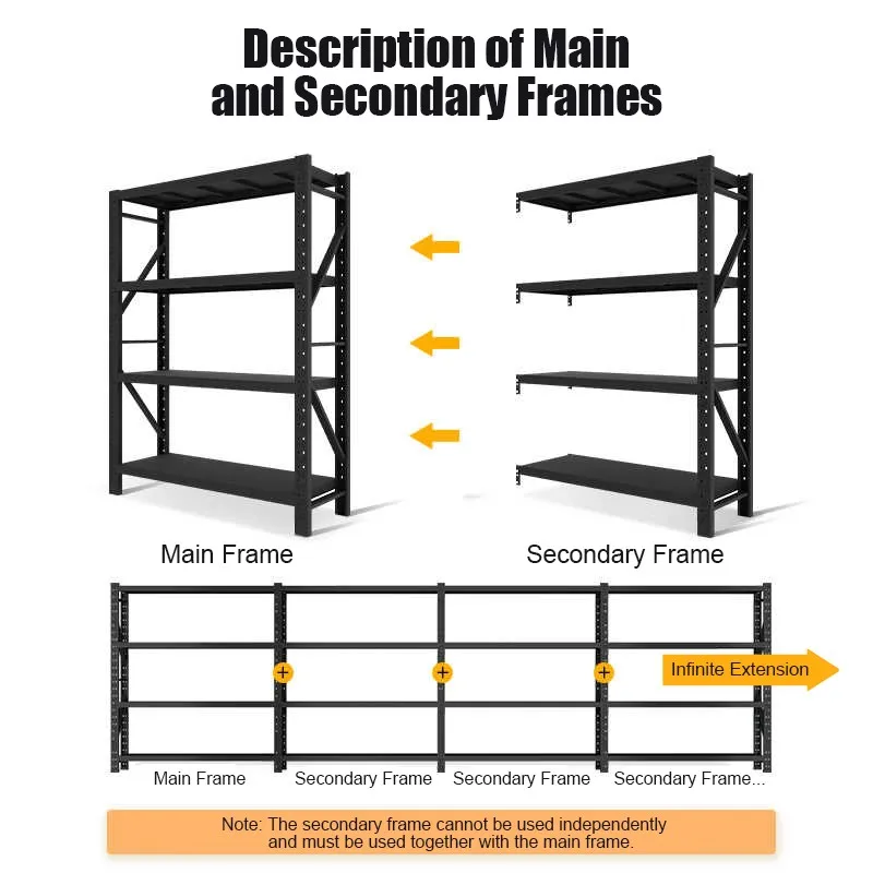 Superior Quality 4-Layer Boltless Rack Shelf – 200kg/Shelf, Customizable, Medium Duty, Corrosion Protection for Warehouse