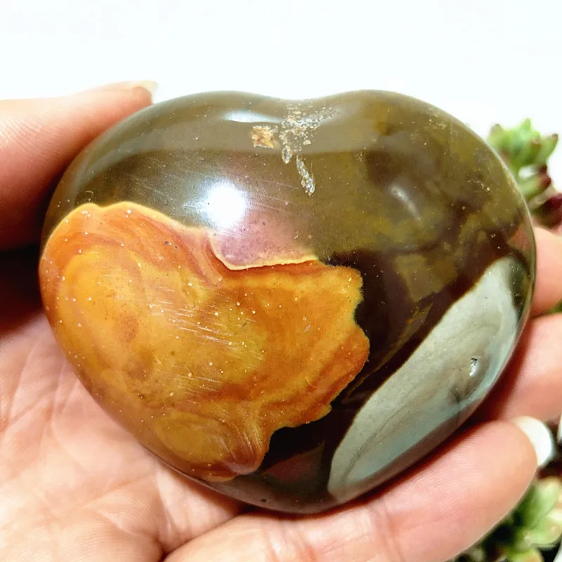 Natural Stone Beautiful Ocean Stone Heart Sorcerer Spirit Meditation Healing Energy Feng Shui Crystal Room Ornament