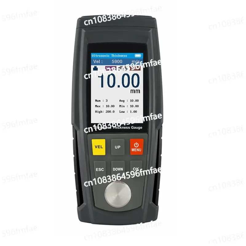 Ultrasonic Thickness Gauge Digital Sheet Metal Plastic Glass Measuring Range: 1.0-300mm (steel) Sound Velocity Meter Data Store