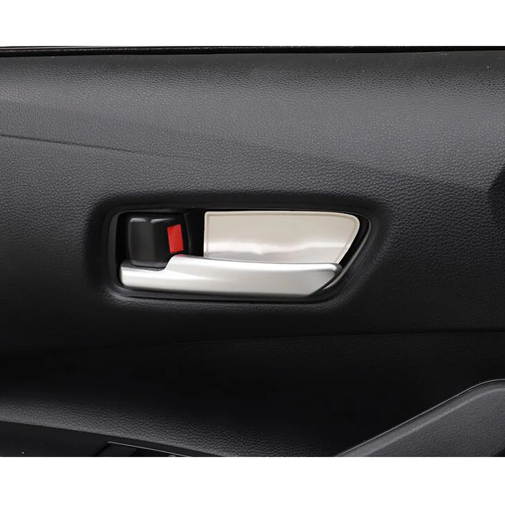 For Toyota Corolla Altis 2019 2020 2021 2022 Car Armrest Door Handle Bowl Covers Stickers Stainless Steel Handrail Decoration