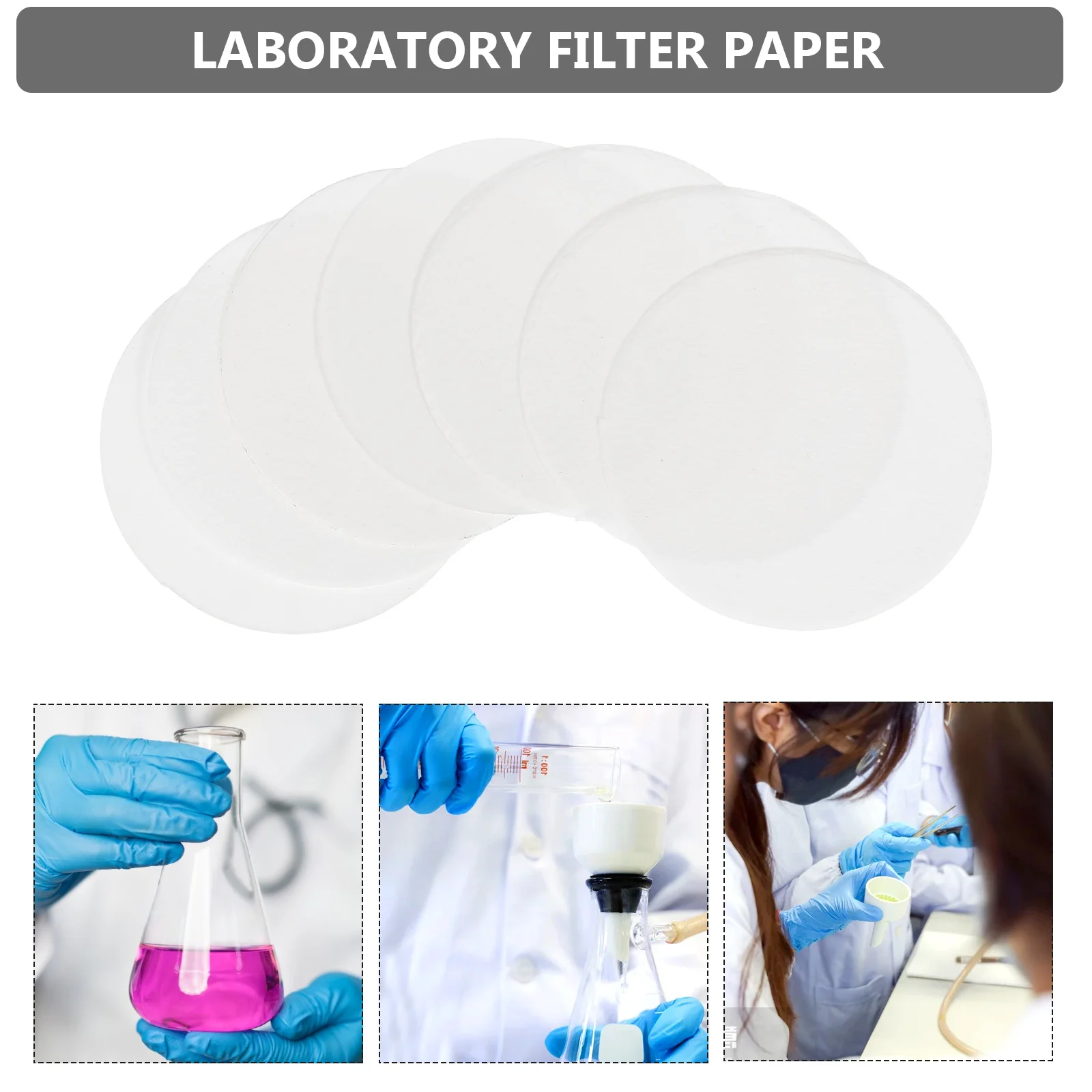 

2Packs Laboratory Filter Paper Durable Premium Quality Chemistry Scientific Applications Easy Carry Gift Friends Families
