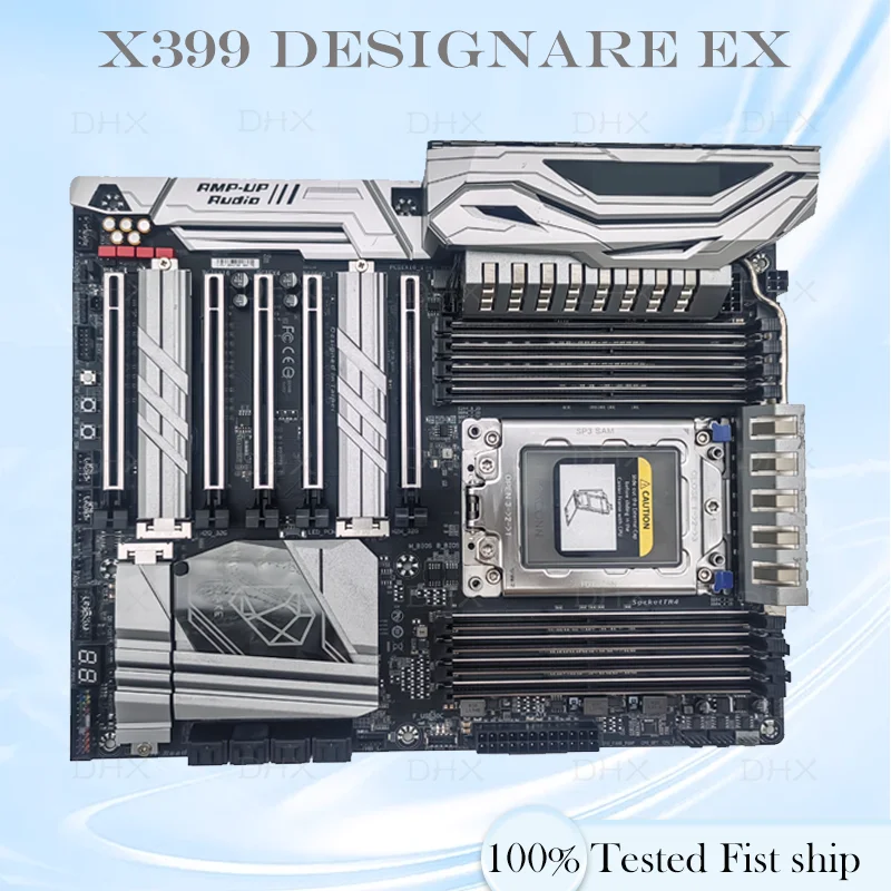 For Gigabyte X399 DESIGNARE EX Motherboard 128GB Socket TR4 AMD X399 DDR4 ATX Mainboard 100% Tested Fully Work be shipp quick