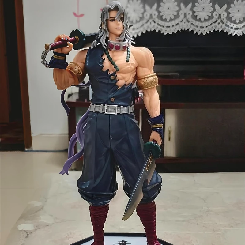 Figura de Anime Demon Slayer, estatua de Uzui Tengen Gk, modelo de Pvc, colección de muñecos, adorno de escritorio, juguetes, regalos de cumpleaños para niños