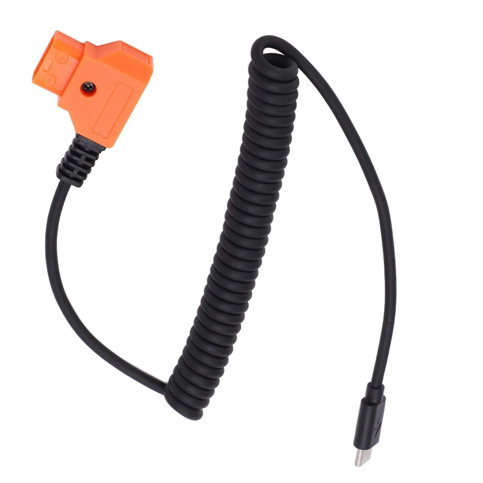 Professional USB C Power Flexible Cable to D Tap Coiled Power Flexible Cable Cord Trigger Power Supply Cable for V Mount Battery
