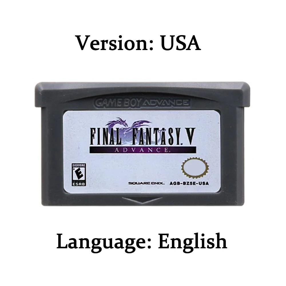 Hot GBA Game Cartridge 32 Bit Video Game Console Card Final Fantasy Series Dawn of Souls Tactics Fivefold Pack for GBA/SP/DS