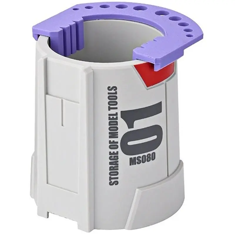 A63T-Model Brush Washer Cup With 10-Hole Drying Rack / Storage Bucket For Model Painting Brushes Cleaning Tool