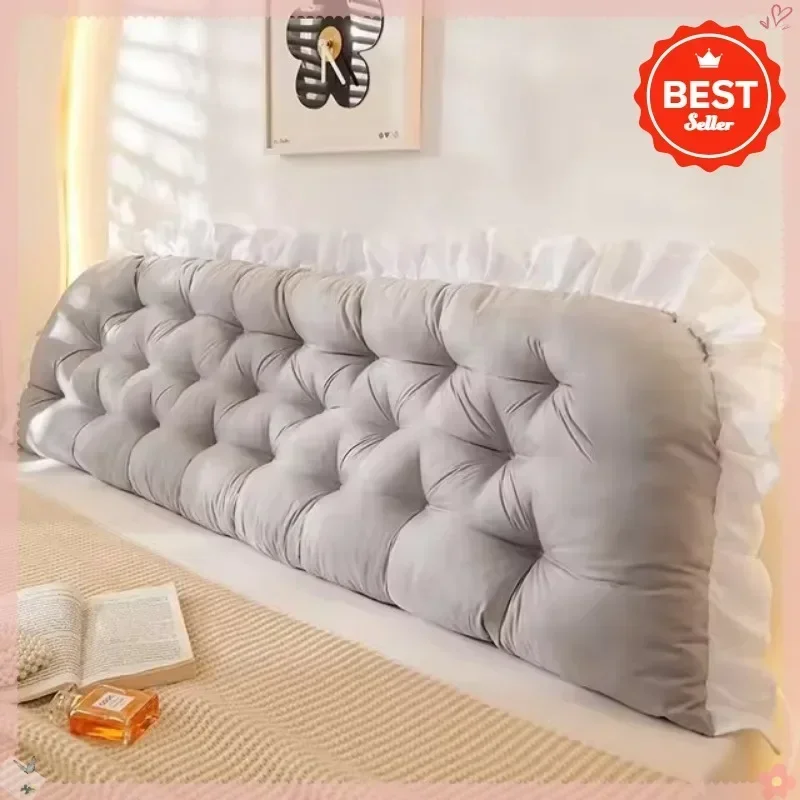 Cabecero de cama, almohada Tatami para dormir, cuello, cama corporal, cojín suave para mesita de noche, respaldo grande Rectangular, soporte, refuerzo, decoración de dormitorio