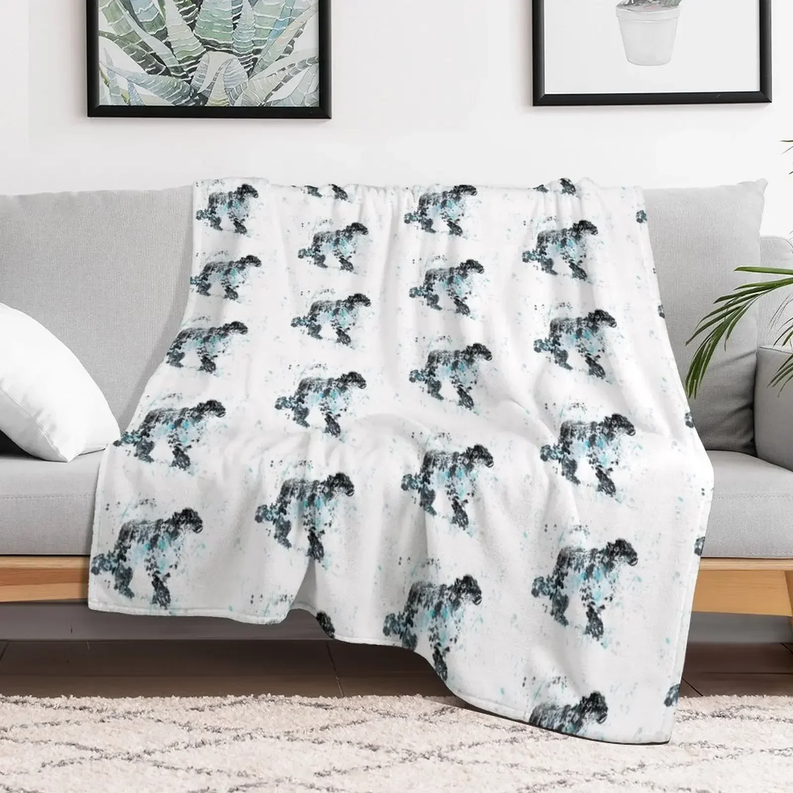 

Snow Leopard, watercolor Snow Leopard Throw Blanket anime Sleeping Bag Hairy Flannels Blankets