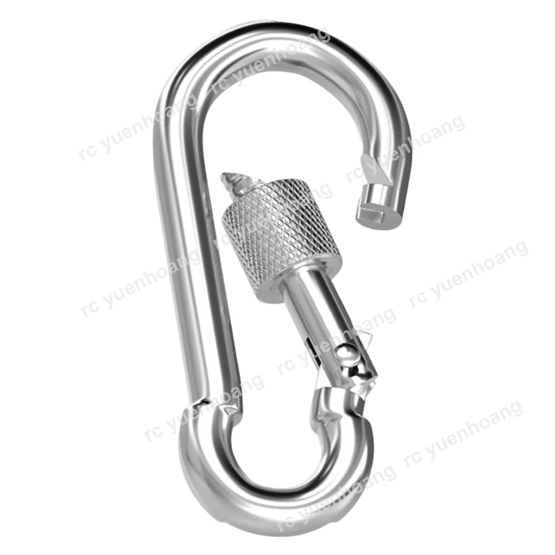 2PCS 304 Stainless Steel M8 M10 Quick Link Buckle Rescue Safety Rope Spring Snap Heavy Duty Hook Connector for RC UAV Drone