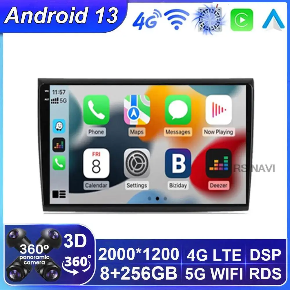 

Android 13 Car Radio Multimedia Video Player 2 Din GPS Navigation For Fiat Bravo 2007-2012 Autoradio Audio Stereo Carplay 4G RDS