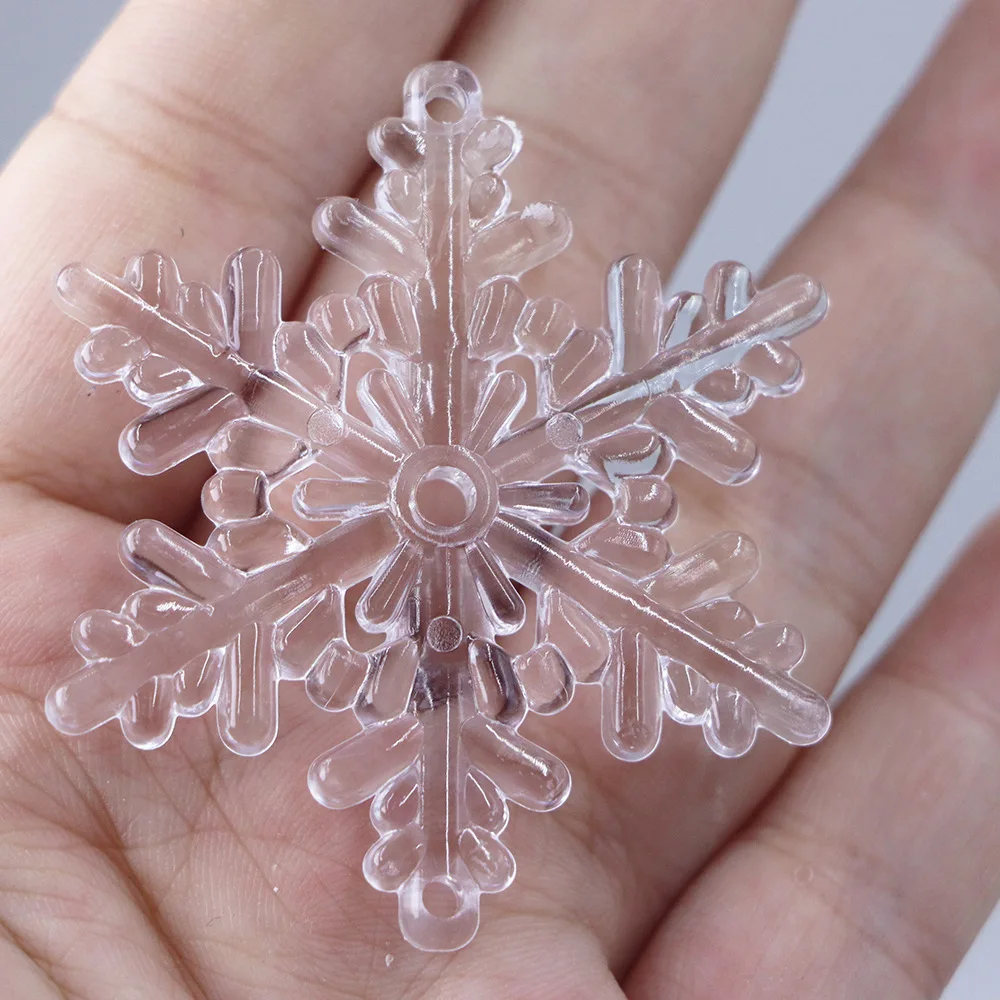 Camal 3 قطعة 53 مللي متر الاكريليك ستار 2 ثقوب واضح على شكل قلادة الثريا الستار حفل زفاف الإضاءة جزء عيد الميلاد معلقة