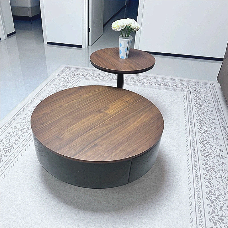 

Medieval light luxury coffee tables round Italian simple living room coffee tables small apartment mesa de centro Furniture
