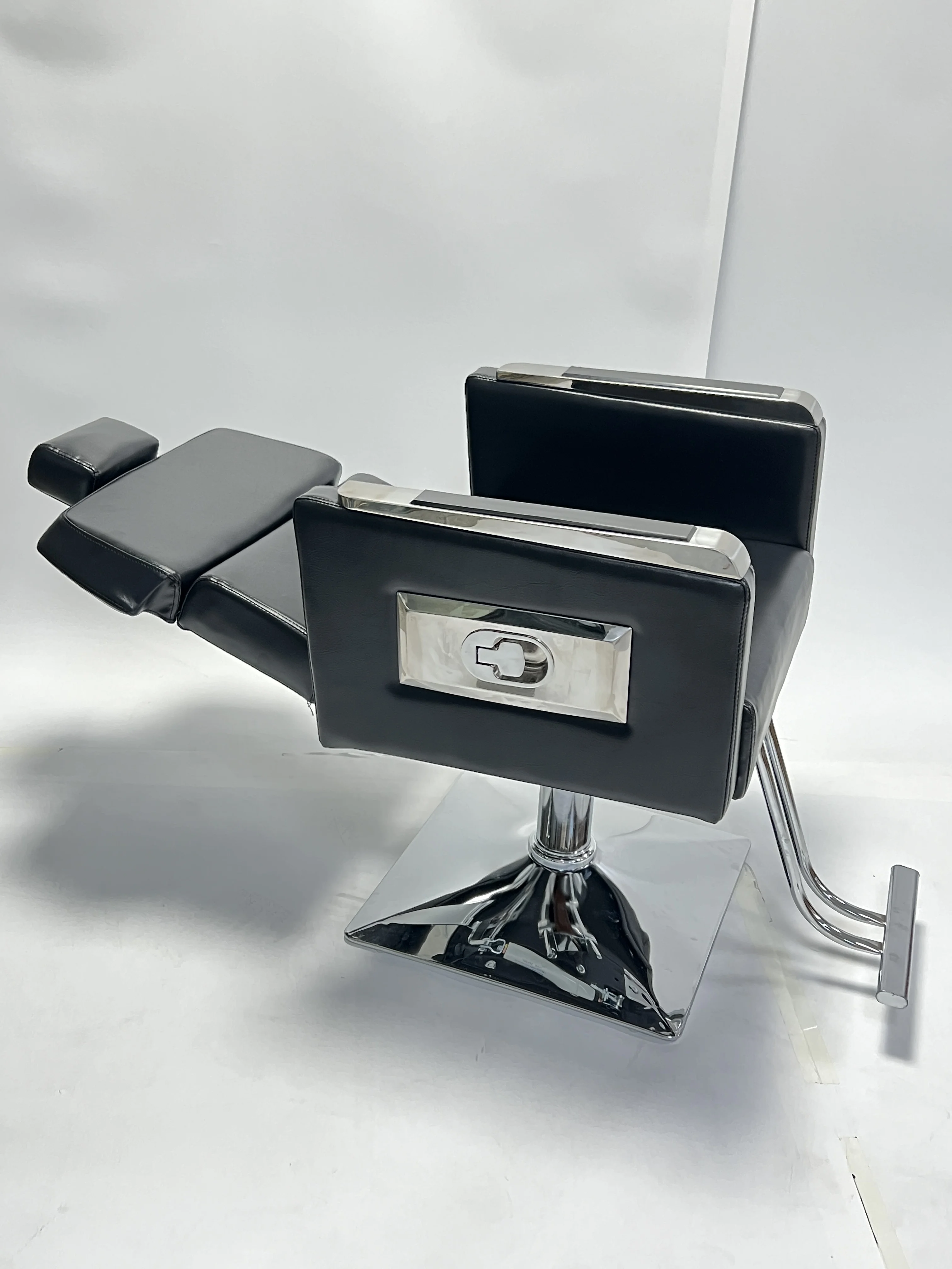 Hair Salon Furniture Reclining Hair Cutting Chair 360 Degree Rotating Barber Chair with Height Adjust