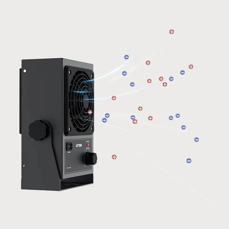 ATTEN ST-1015 suspensible Desktop Neutralize Charge ESD Ion Fan Electrostatic Ionizer Light Weight Ionizing Air Blower