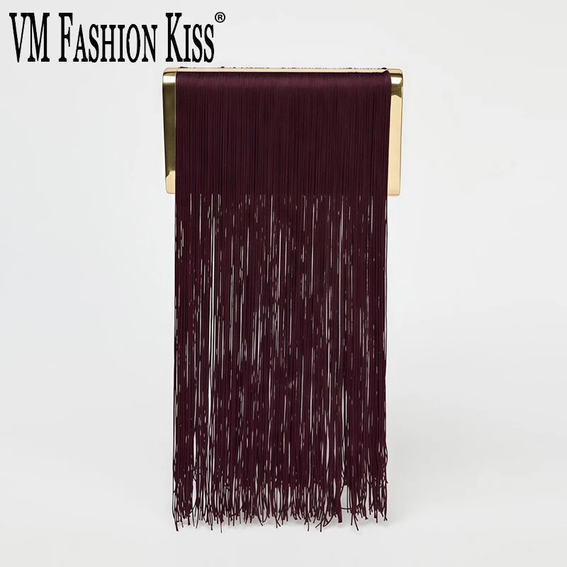 

Fashionable Wonmen Bag Long Tassel Handmade Evening Bag Frame Women Handbag Wedding Party Clutch Purse Shoulder Crossbody Purse