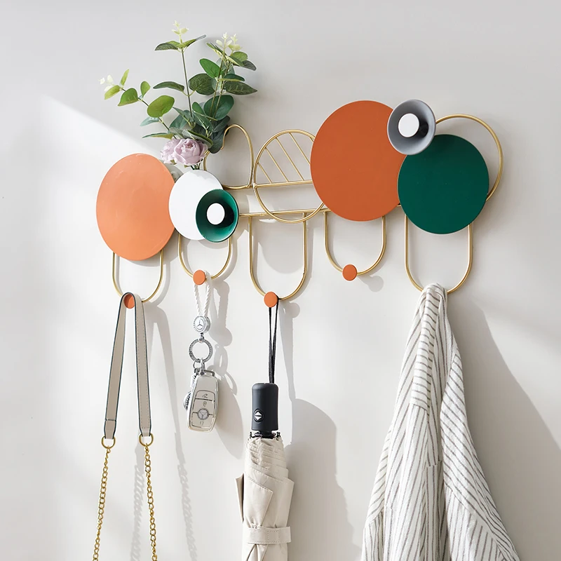 &Space Saving Indoor Coat Racks Minimalist Open Modern Plastic Hallway Hotel Wall Porte Manteau