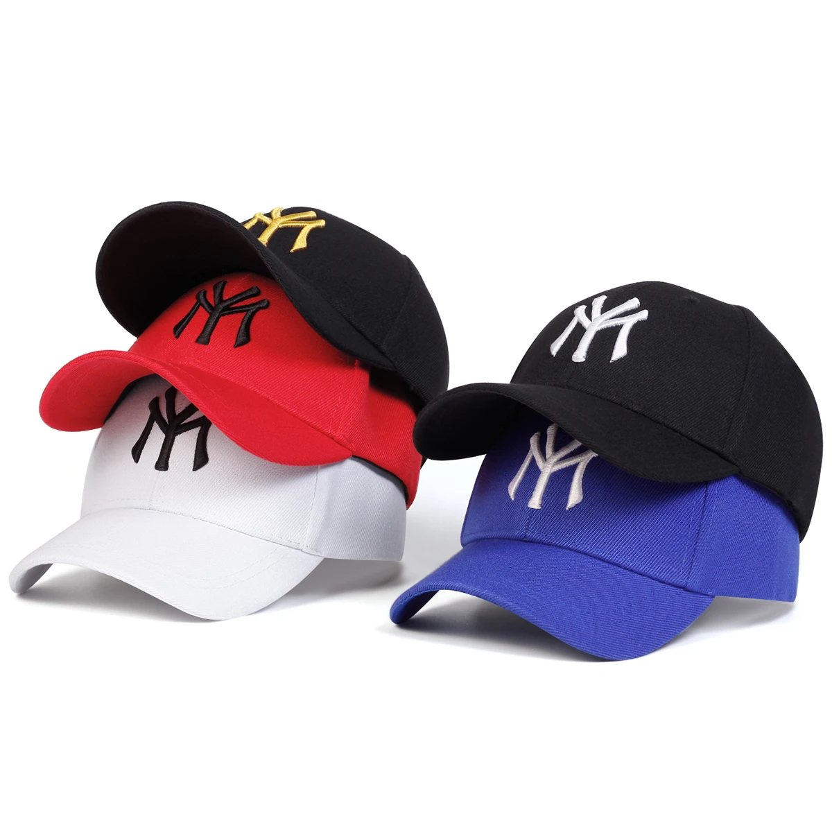 Children MY Letter Embroidery Baseball Caps Spring Autumn Outdoor Adjustable Casual Hats Boy Girl Travel Sunscreen Hat