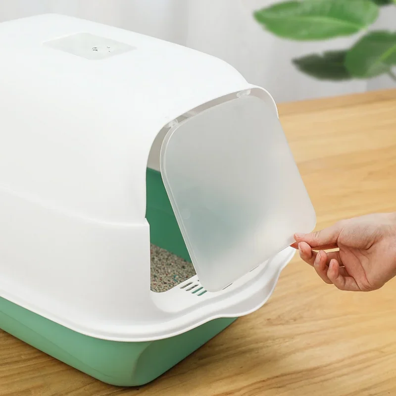 Large Capacity Cat Litter Box Pet Sandbox for Cat Anti-Splash Cats Toilet Kitty Sandbox Kitten Tray Bedpan Cleaning Cat Supplies