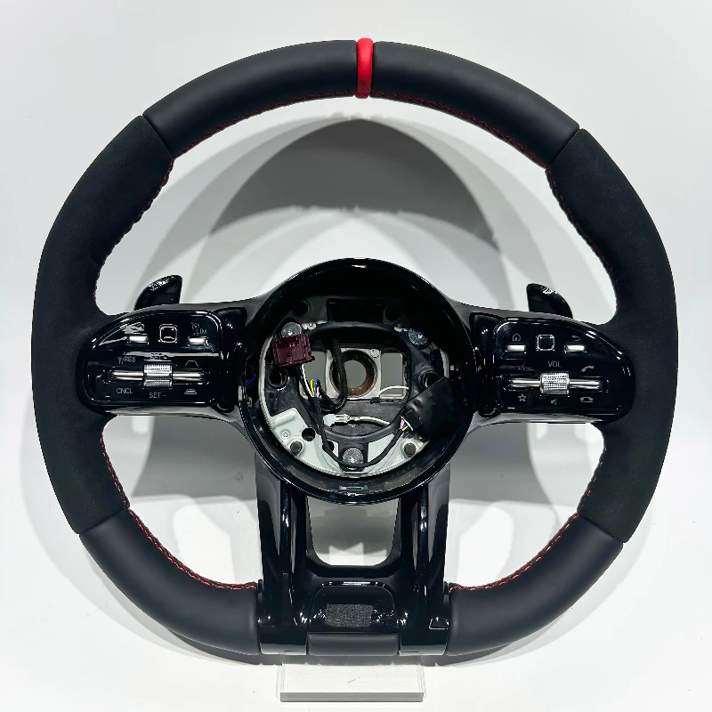 

FOR Benz 809 All Black Red Center Line Glossy Black Trim Cover Sport Steering Wheel Old Model to New Model Suitable for Benz