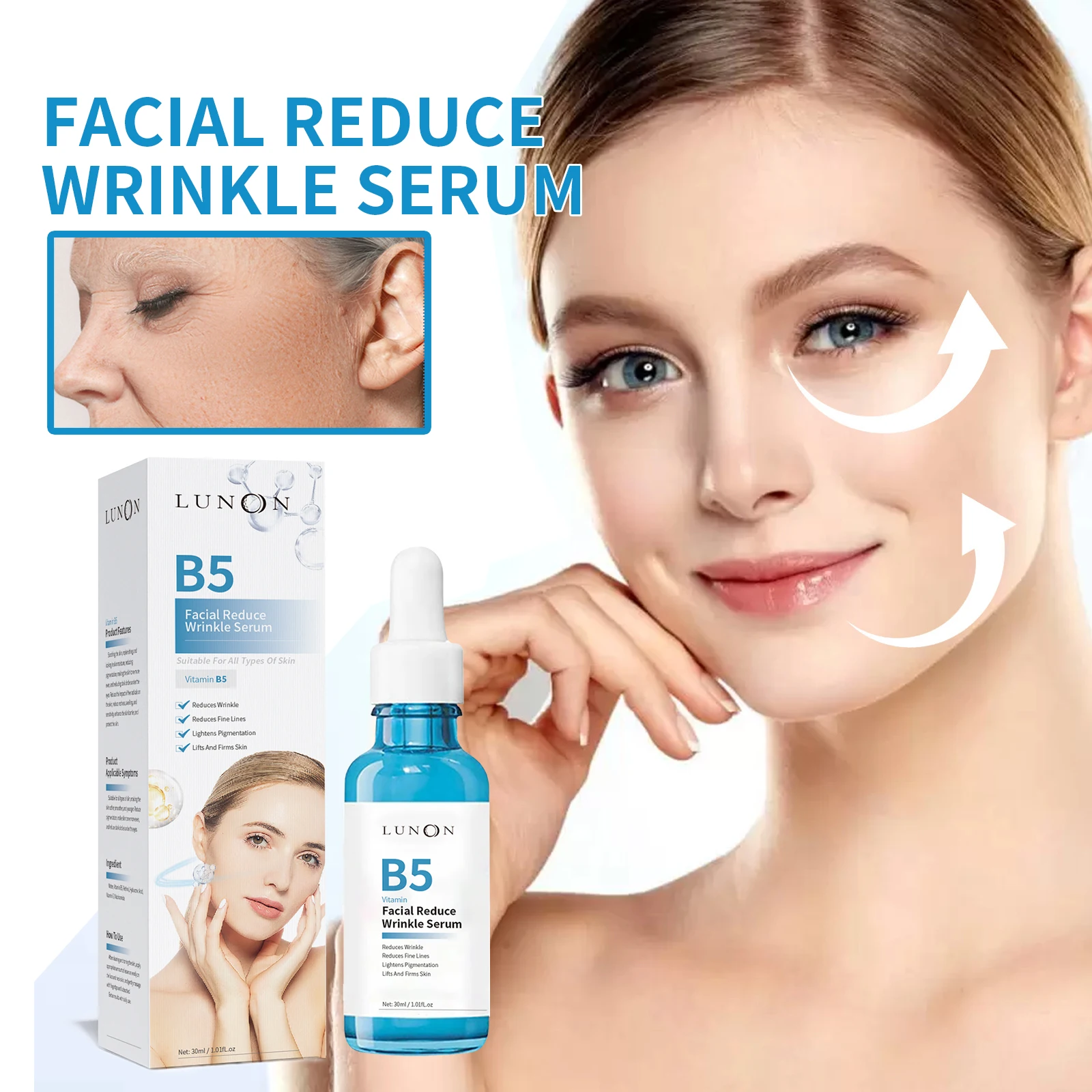 

B5 Serum Redeue Wrinkles Anti A-ging Fade Fine Line Retinol Lifting Firming Repair Smooth Moisturizing Nourish Tighten Skin Care
