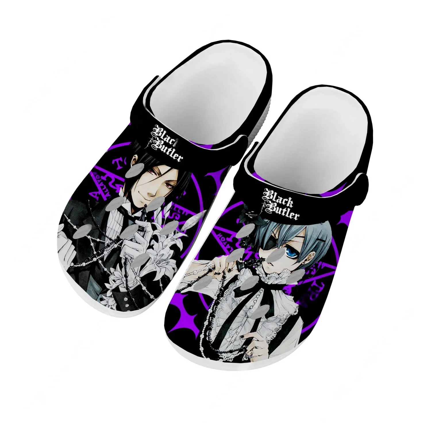 

Black Butler Water Shoes Mens Womens Comfortable Fashion Home Garden Clogs Customizd Sandals Beach Breathable Hole Slippers