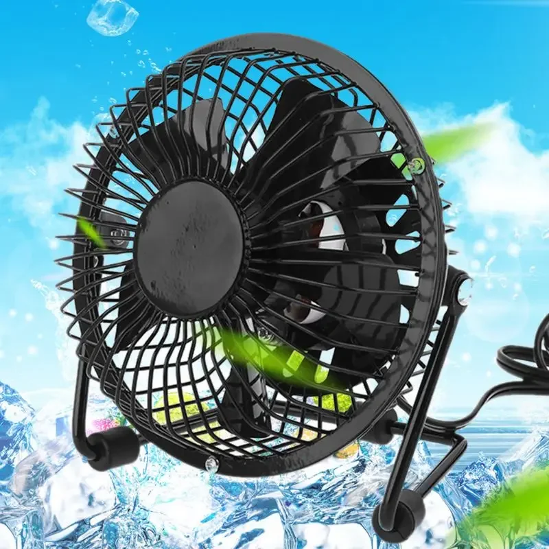 US EU UK Plug AC 110V 220V Electric Fans Table Metal Fan Small Desktop Fan Suitable for Home and Office Personal Fan Drop Ship