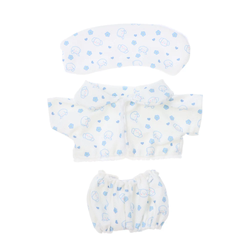 Shirt Shorts Doll Clothes Doll Accessories For 20cm Cotton Doll Pajamas Suit Photo Props Cartoon Mini Blouse Pants Set