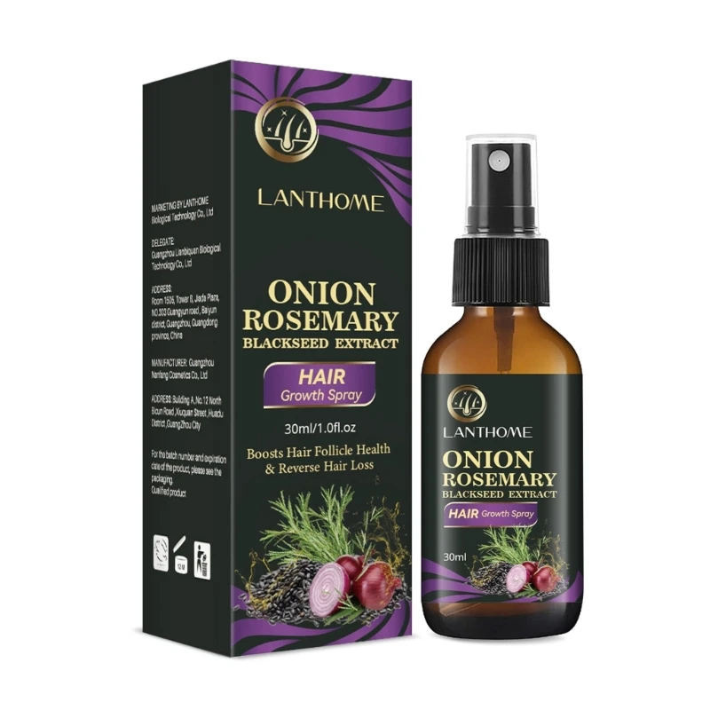 

Y1UF Lanthome Rosemary Oil Hair Growth Onion Rosemary Essential Oil Hair 30ml