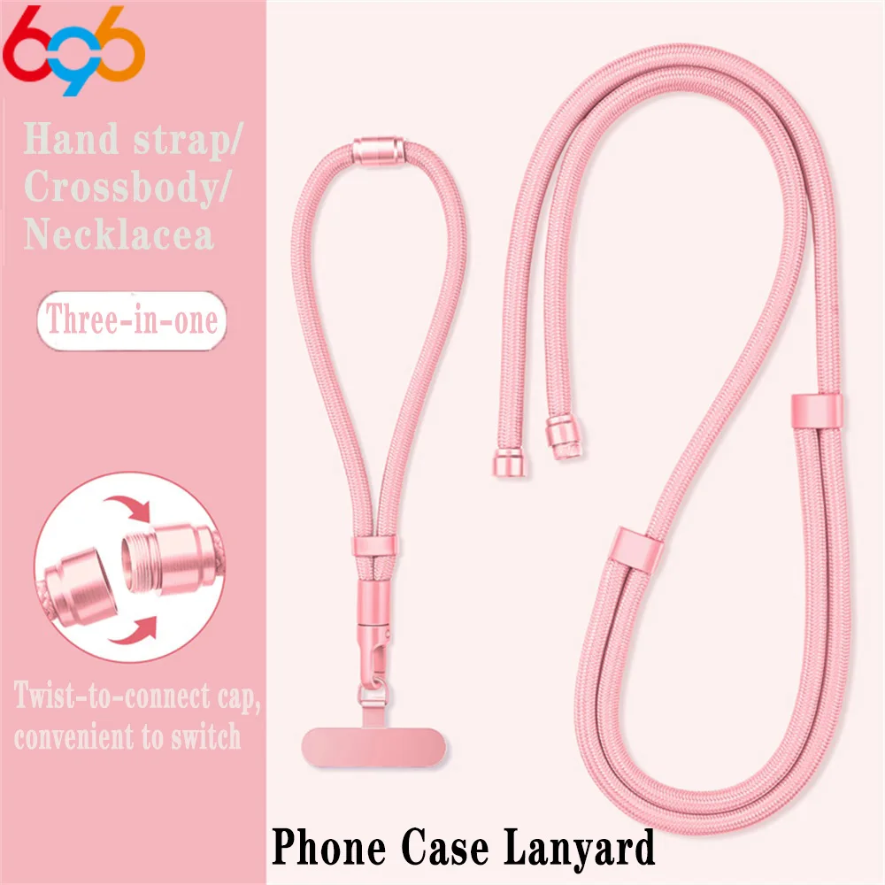 

Новый переключаемый ремешок для мобильного телефона 3-в-1, длина универсального чехла для мобильного телефона, ремешок через плечо, анти-потерянный съемный ремешок на запястье