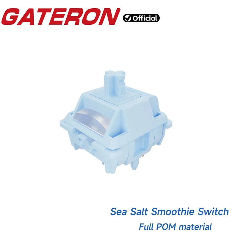 GATERON Sea Salt Smoothie Switch 5 Pin Linear POM Housing RGB SMD DIY Hotswap 35pc Per Pack for Customized Mechanical Keyboard