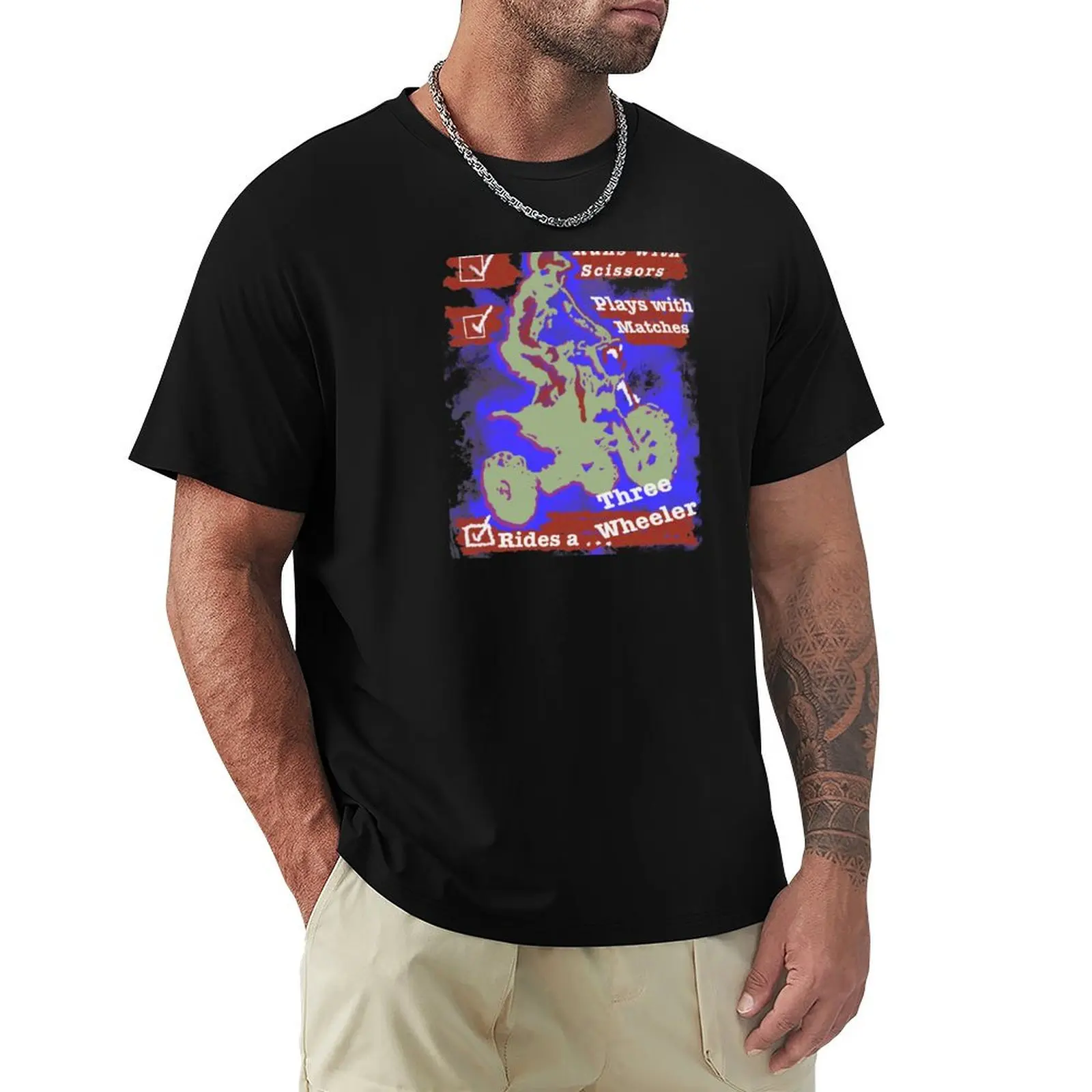 Three wheeler ATC all terrain cycle T-Shirt Big Size Loose Fit Tee Shirt