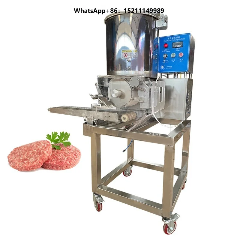 Efficient Automatic Chicken Frozen Nugget Patty Maker Meat Pie Mould Pressing Forming Processing Machine