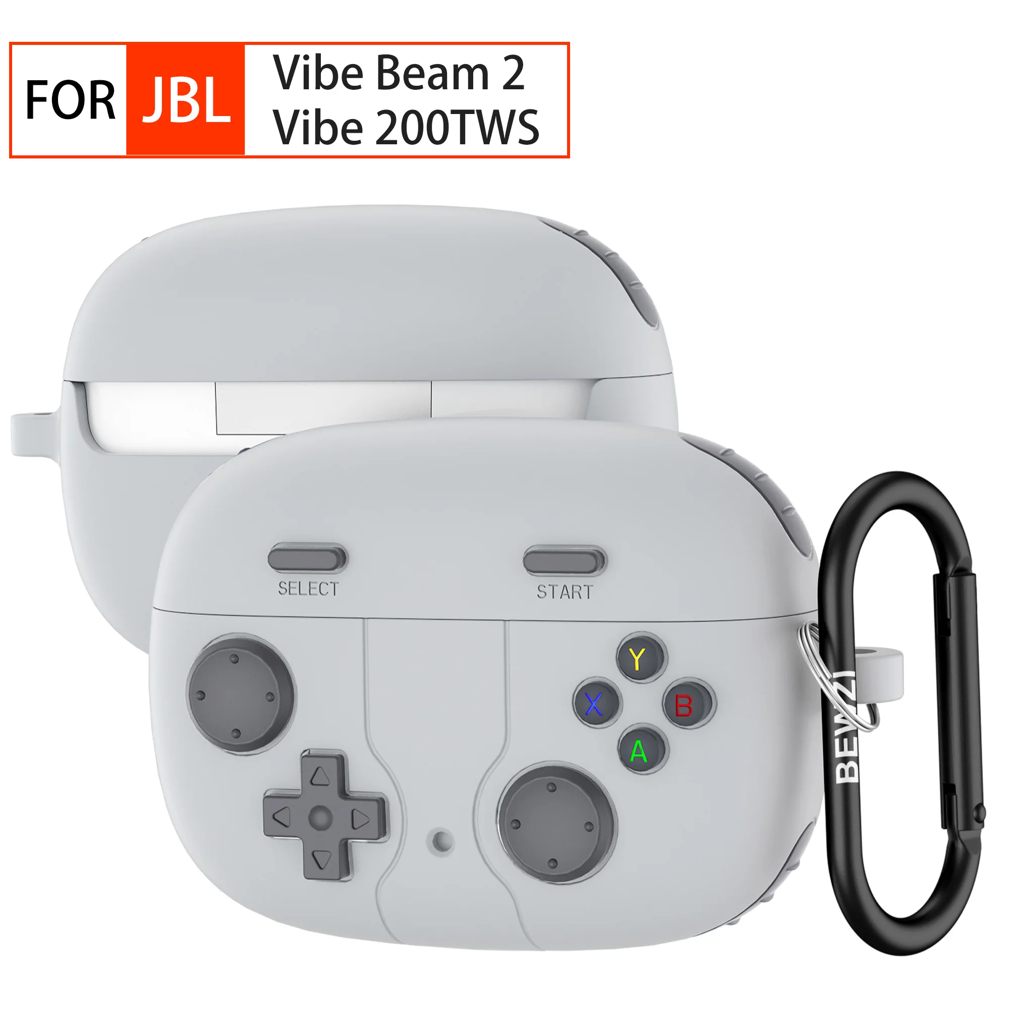 Protective Case For JBL Vibe Beam/ Vibe Beam 2/ Vibe 200TWS, Vogue Game Protection Cover for JBL Vibe 200TWS/ Vibe Beam 2 Case