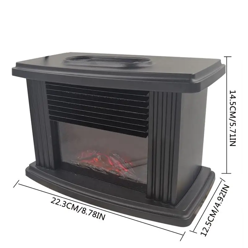 Newest Electric Fireplace Stove Heater Portable Tabletop Indoor Space Heater 1000W D0