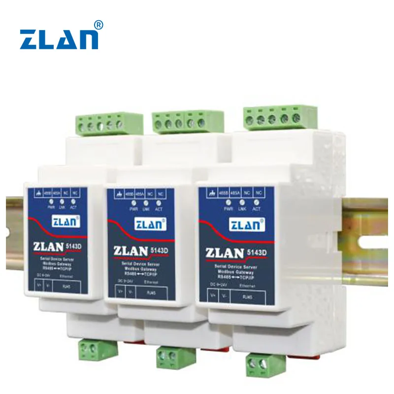 Kleine Größe rs485 bis tcp/ip modbus tcp rtu din rail montierter serieller Gerätes erver