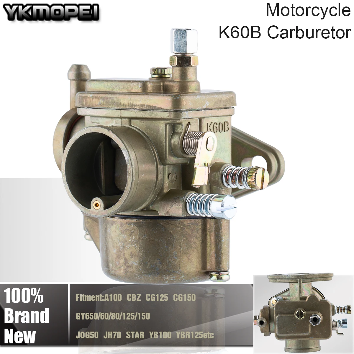 Motorcycle K60B Carburetor For Romet Karpaty Delta Komar Ogar Ponny Stella Vergaser Moped A100 CBZ CG125 CG150 K60B Carb