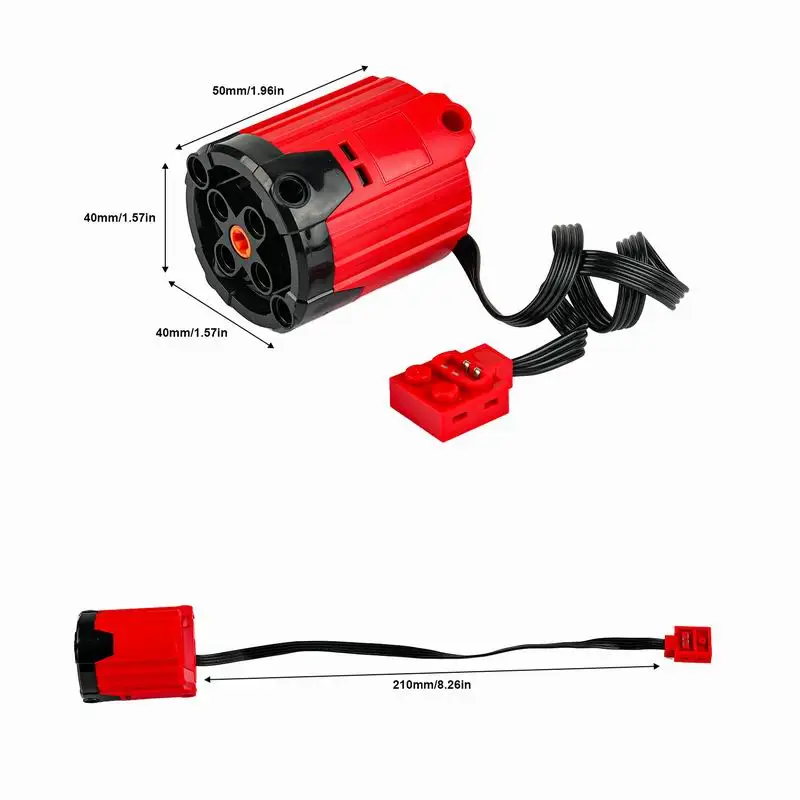 8882 XL Motor Red PLus bloques de construcción piezas de tecnología MOC funciones de energía Motor de potencia para logoeds DIY coche camión Power Up