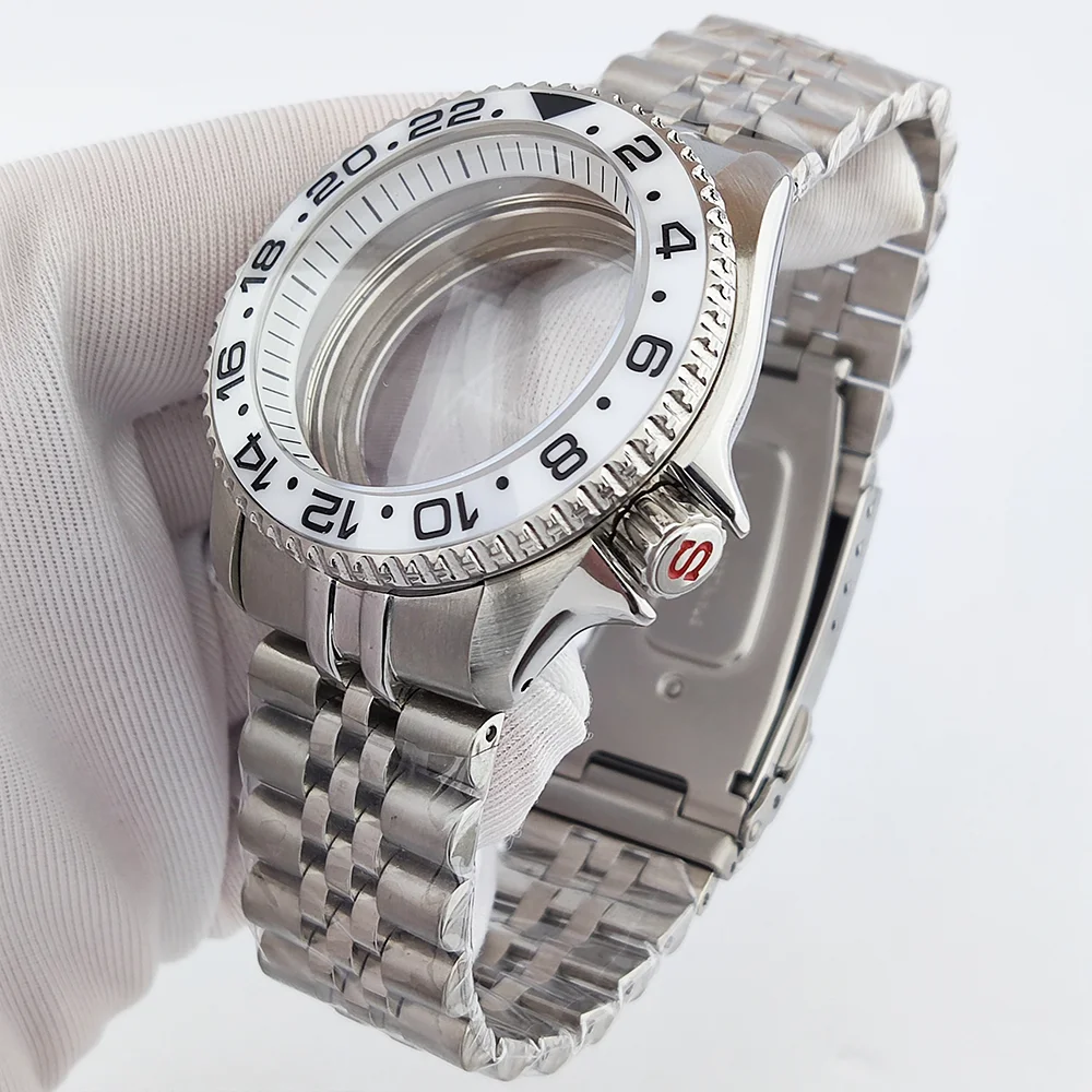 Boîtier de montre de luxe pour hommes, 40mm, SKX007, NH35, adapté au cadran 28.5mm, boîtier étanche en verre saphir