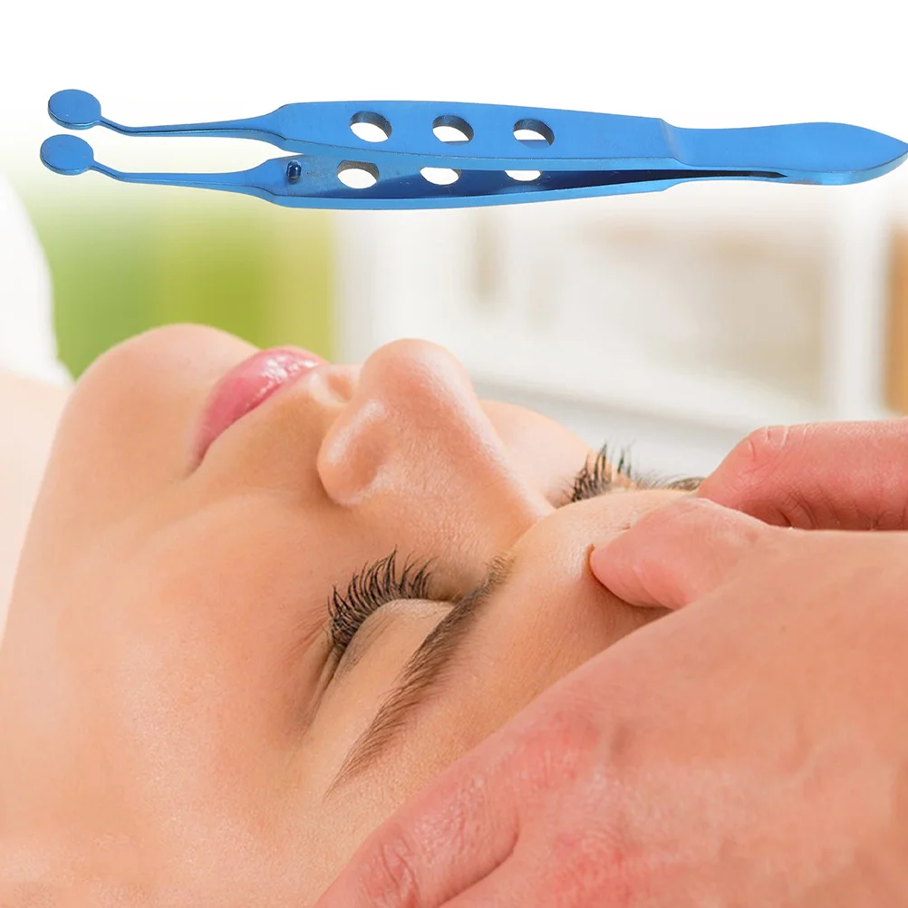 Pęseta do powiek dla kobiet, wykonana ze stopu tytanu, skutecznie odblokowuje sebokomórki, łagodzi dyskomfort, łatwa w użyciu, narzędzie kosmetyczne.
