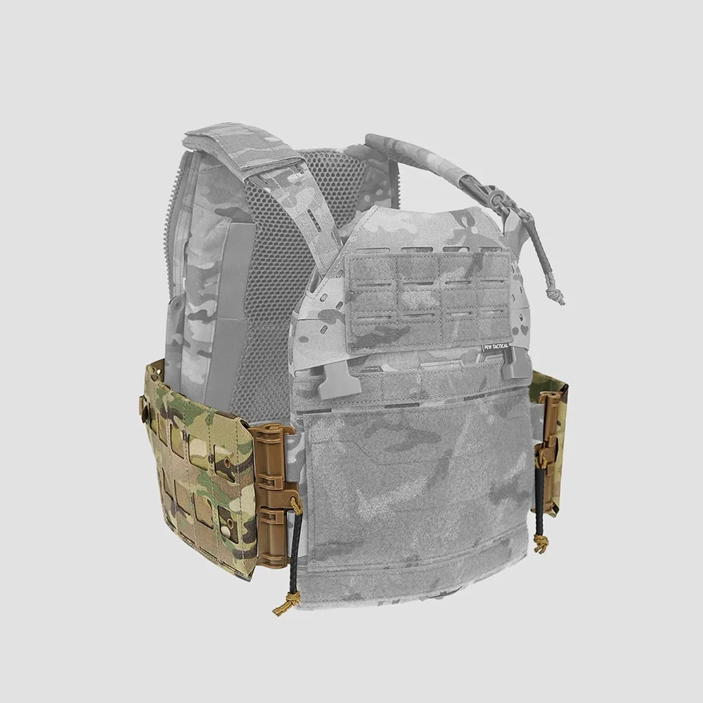 PEW Tactical SS Style Quick Release Side Panel Molle Cummerbund Adapter Import C Board Plate For LV120 Plate Carrier UA104