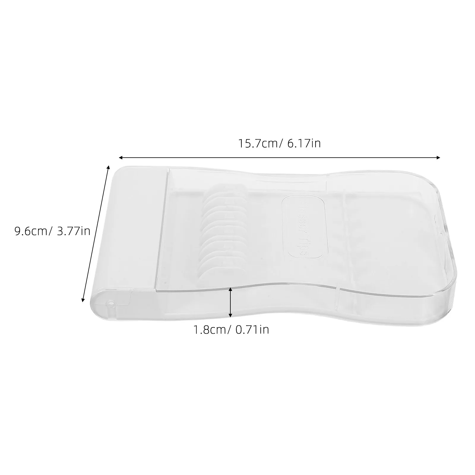Water Flosser Tip Organizer Case Space Saving Compact Design Quick Identification Transparent Window Dustproof Oral