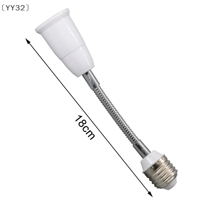 [-YY32] E27 إلى E27 قاعدة مصابيح موسع 180 مللي متر حامل مصباح محول E27-E27 لهب مصباح محول مأخذ التوصيل لمبة الضوء