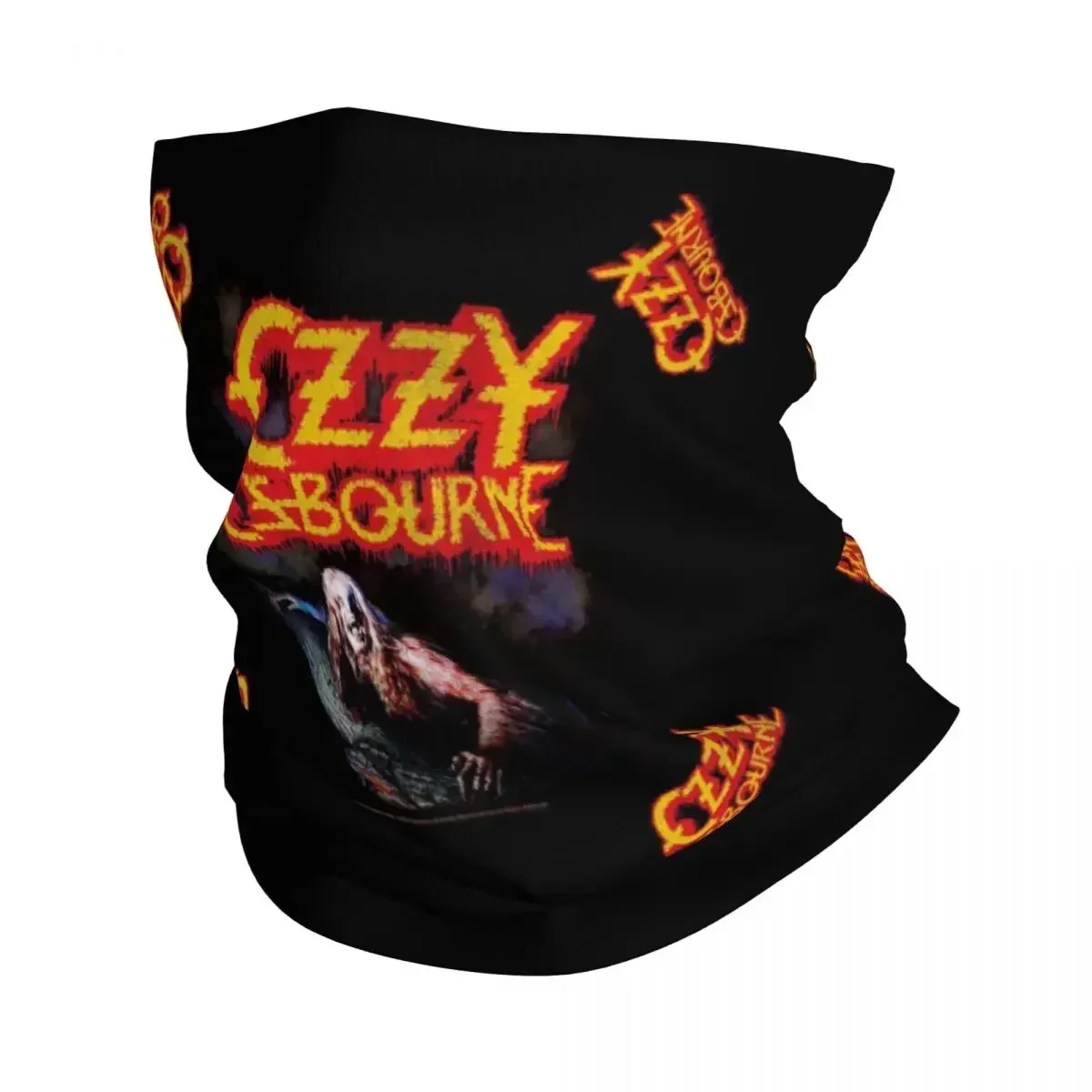 Ozzy Osbourne Merch Prince Of Darkness 9 Bandana Neck Cover Printed Face Scarf Headband Riding For Men Women Adult Windproof