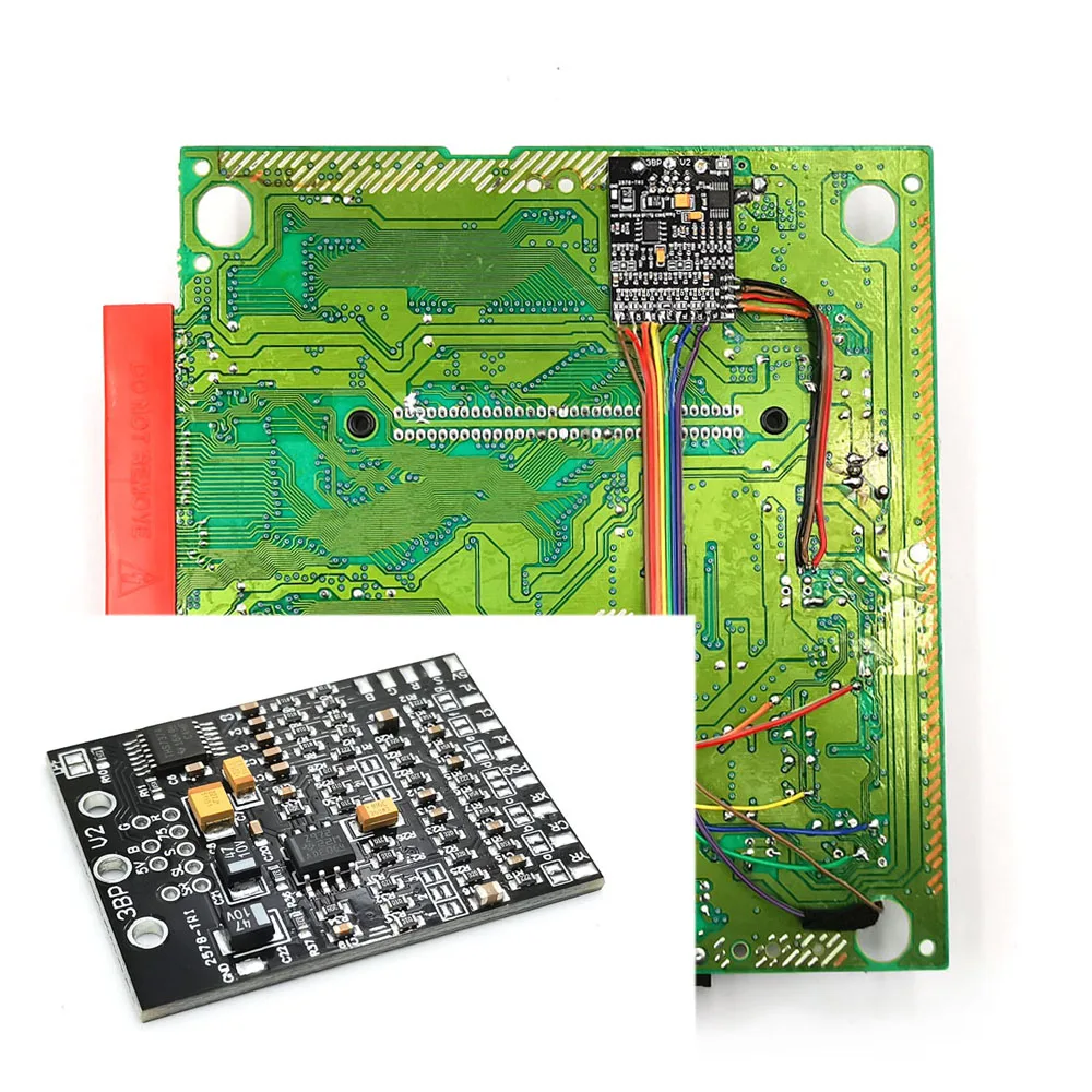 HISPEEDIDO Triple Bypass V2 RGB MOD PCB Kit For SEGA Mega Drive/Genesis Console