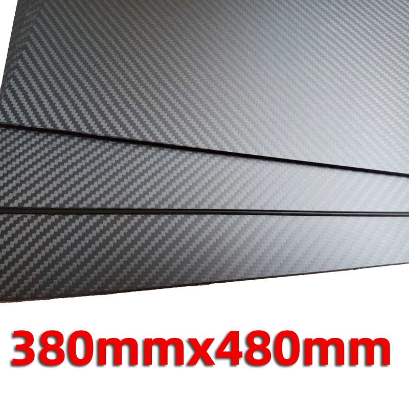 380mmx480mm Carbon Fiber Sheet Full 3K Carbon Plate Sheet High Strength Carbon Board 1mm 1mm-5mm Carbon Fiber Material For RC UA